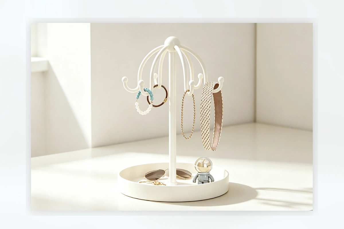 Metal countertop key box organizer